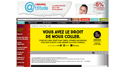 Desktop Screenshot of librairie-attitude.com